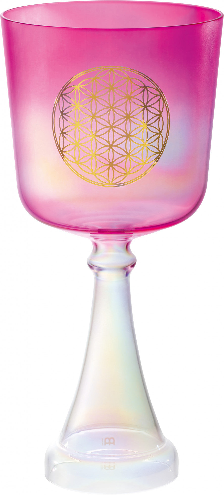 MEINL Sonic Energy Crystal Singing Chalice 6" - F4/Herzchakra/440 Hz - Blume des Lebens/pink