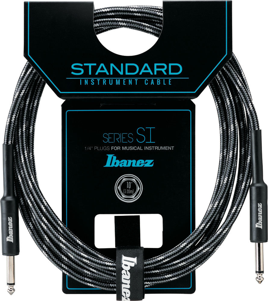 IBANEZ SI Serie (Standard) Instrumentenkabel - 2 gerade Stecker Gewebt - Klinke - Klinke, Camouflage City - 3,05 m / 10 ft