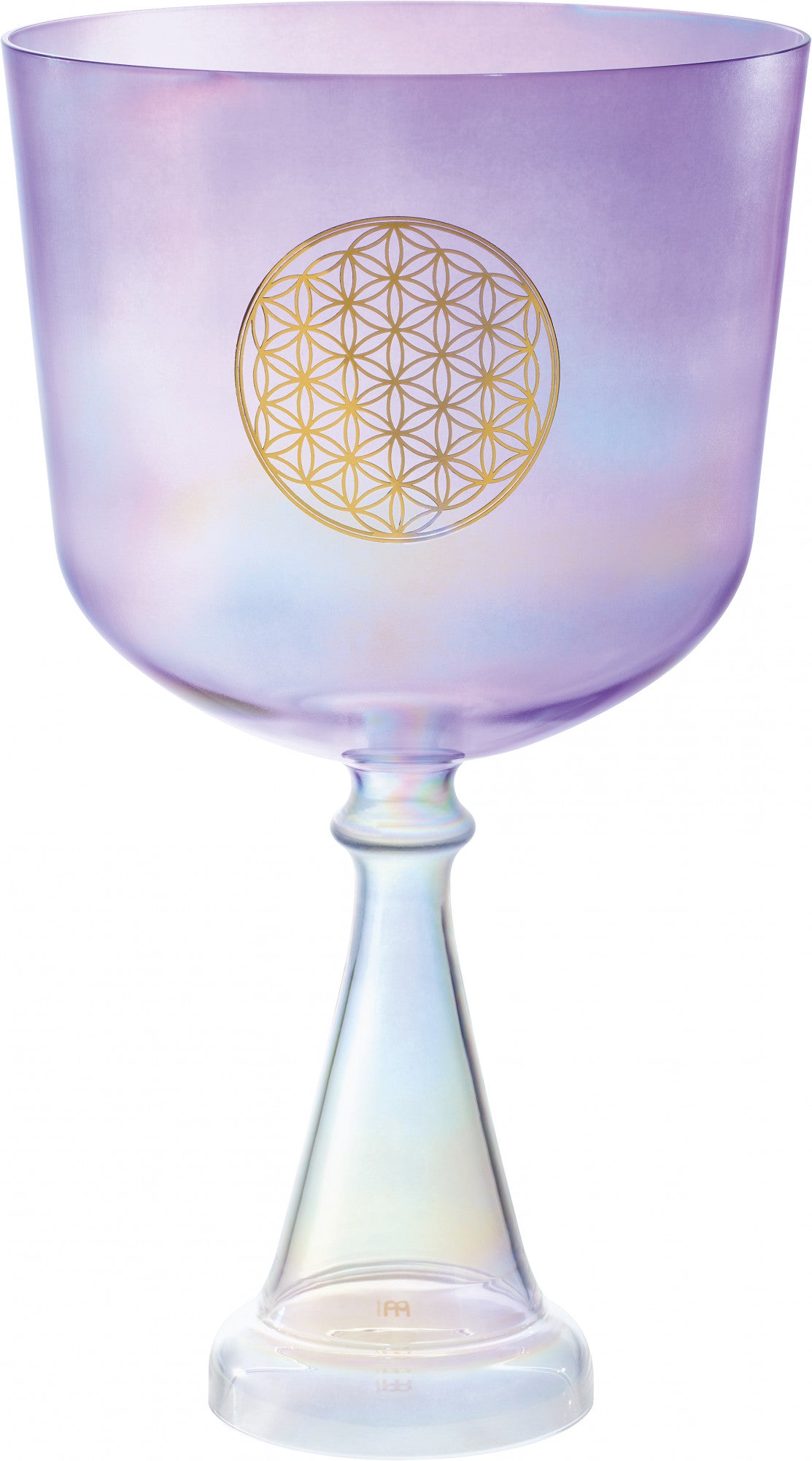 MEINL Sonic Energy Crystal Singing Chalice 8" - F3/Herzchakra/440 Hz - Blume des Lebens/violett
