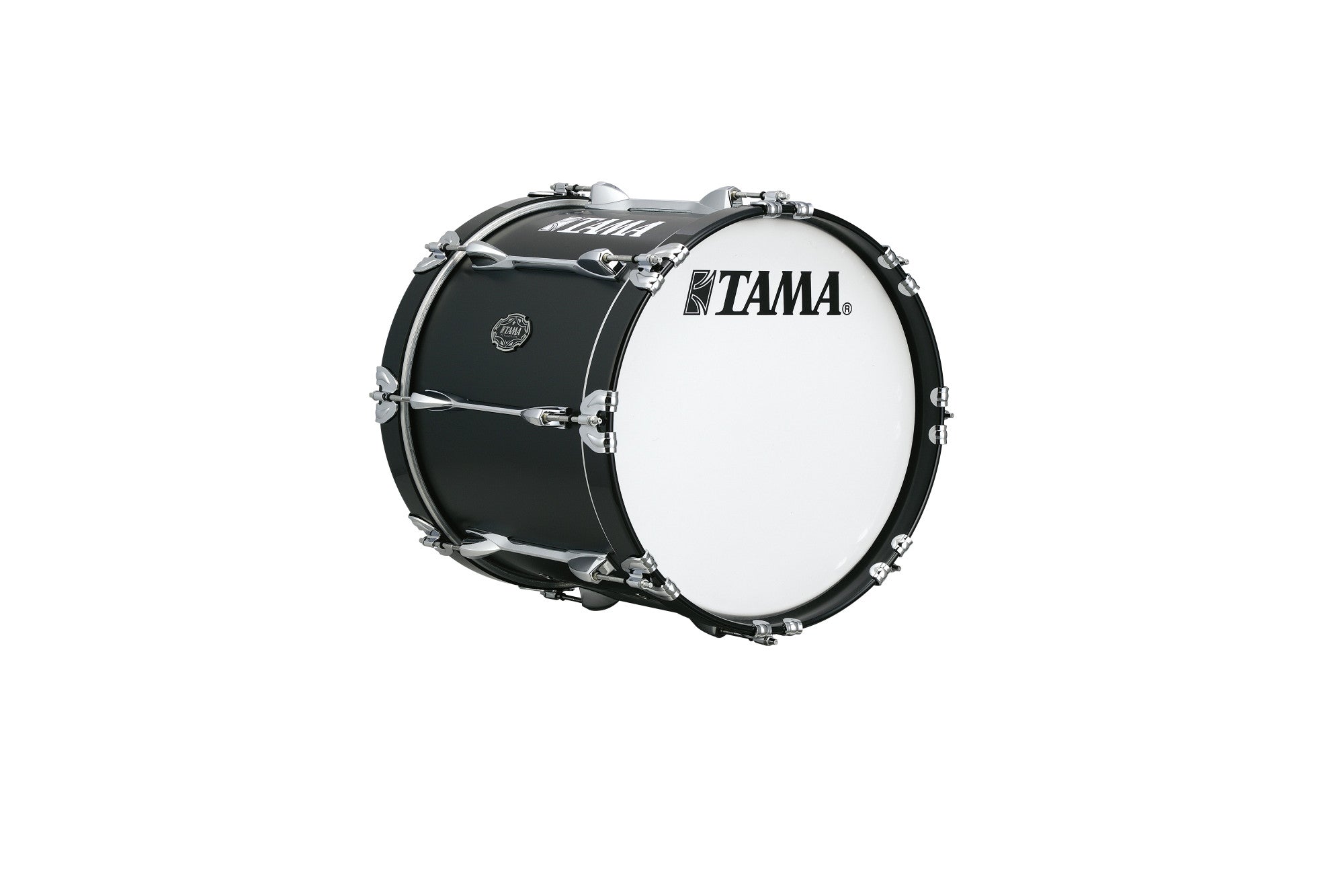 TAMA Fieldstar Premium Marching Bass Drum 18" x 14" - Satin Black/Chrom HW