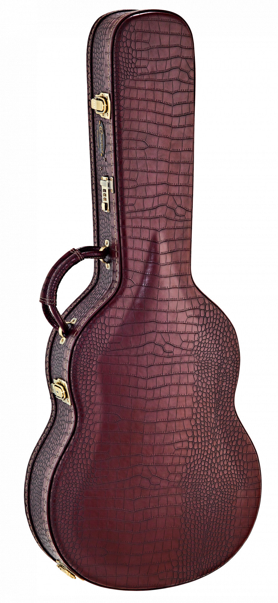 ORTEGA Pro Classical-Guitar-Thinline-Hardcase - Brown Croco