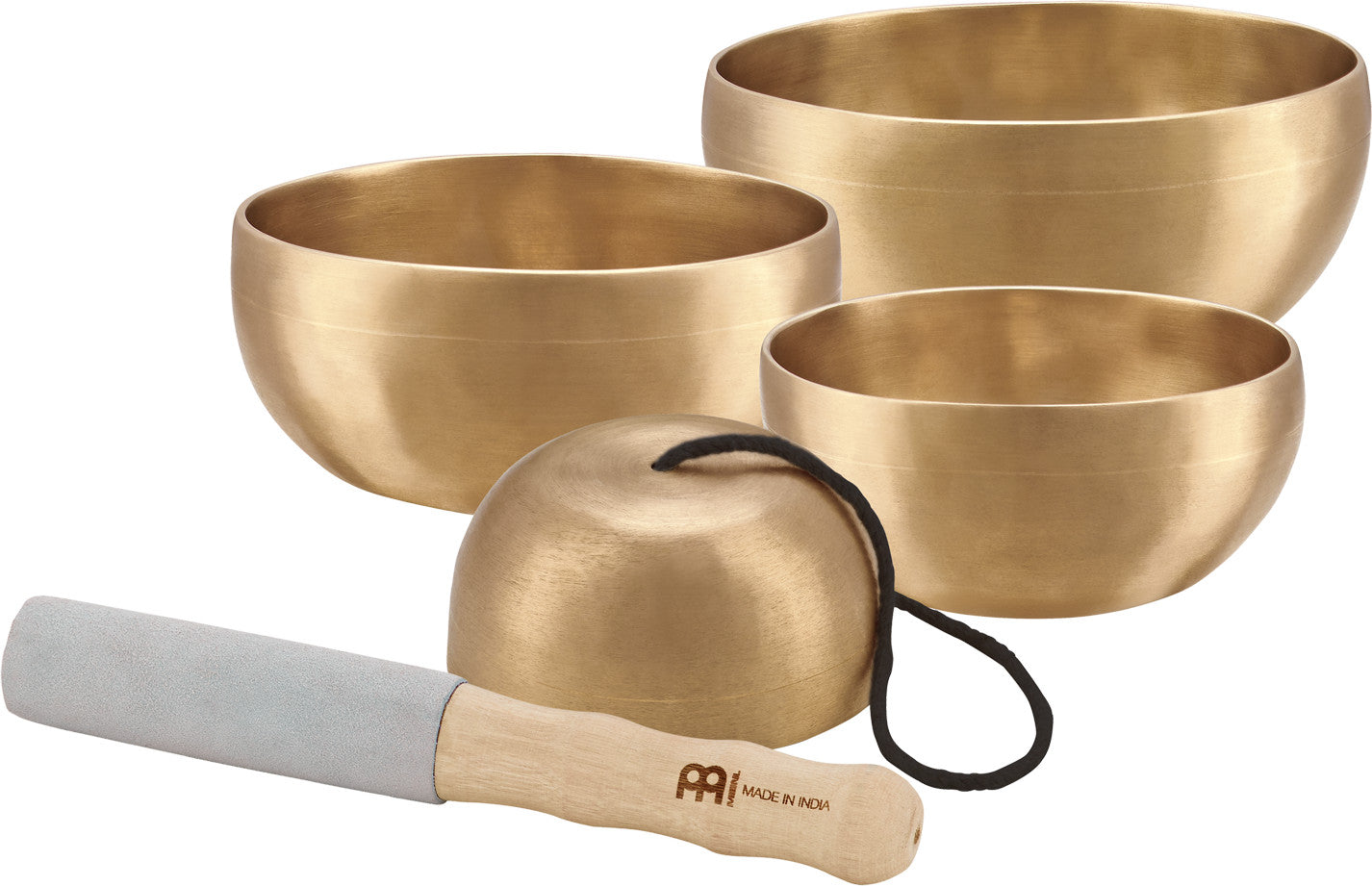 MEINL Sonic Energy Universal Series Singing Bowl Set 5 teilig - 250/400/500/600/g + Mallet
