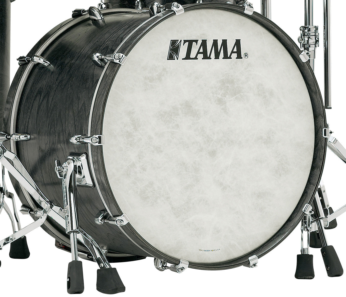 TAMA STAR Walnut Bass Drum 20" x 18" - Satin Charcoal Japanese Sen/Chrom HW