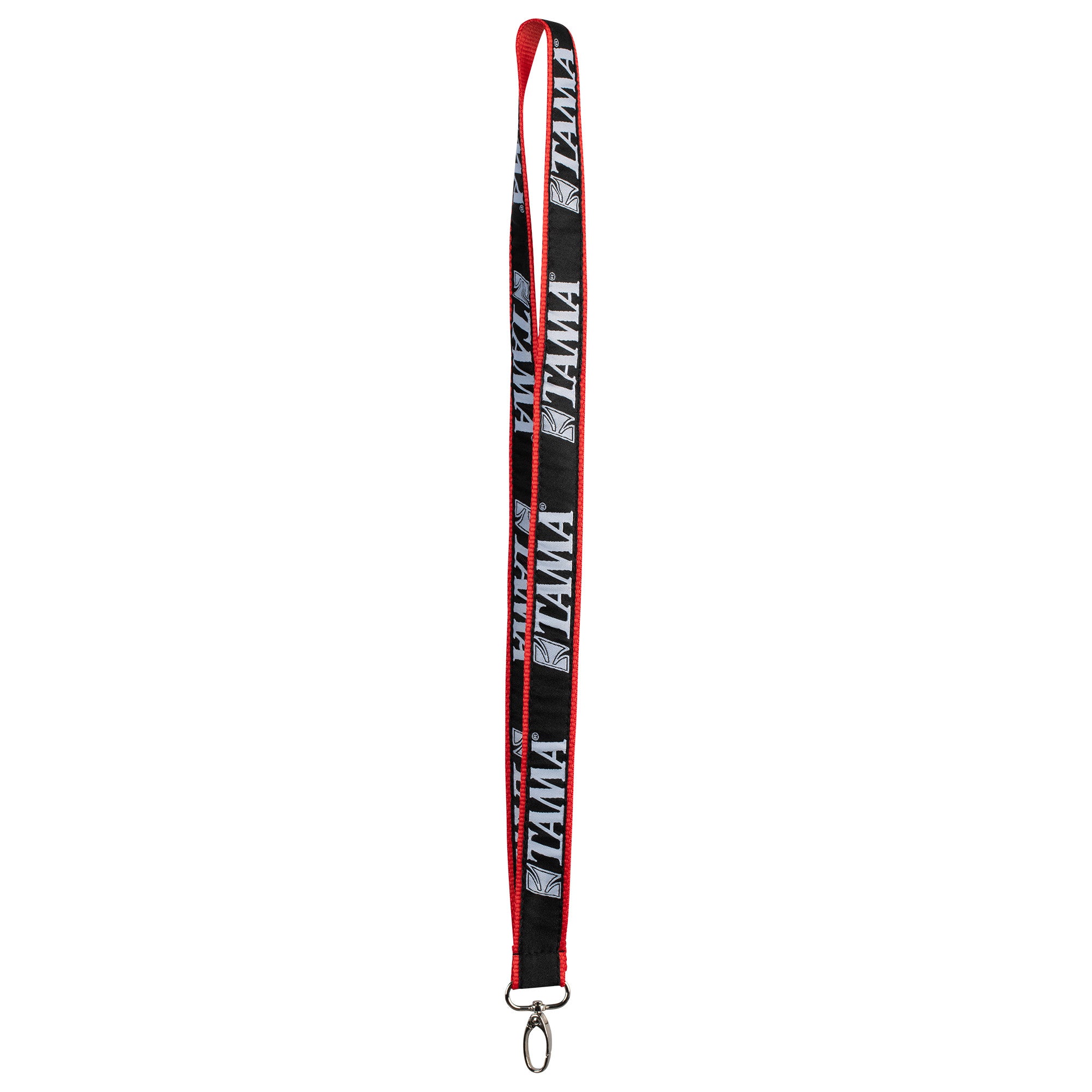 TAMA Lanyard - Rot/Schwarz mit weißem Logo