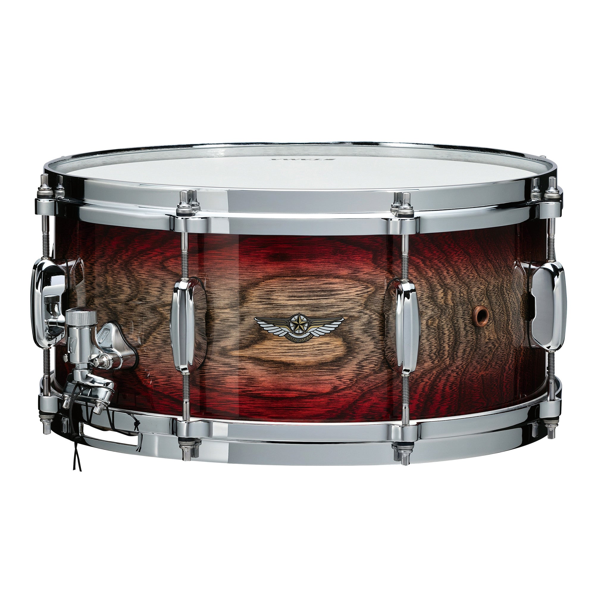 TAMA STAR Walnut Snaredrum 14" x 5,5" - Garnet Japanese Sen Burst/Chrom HW