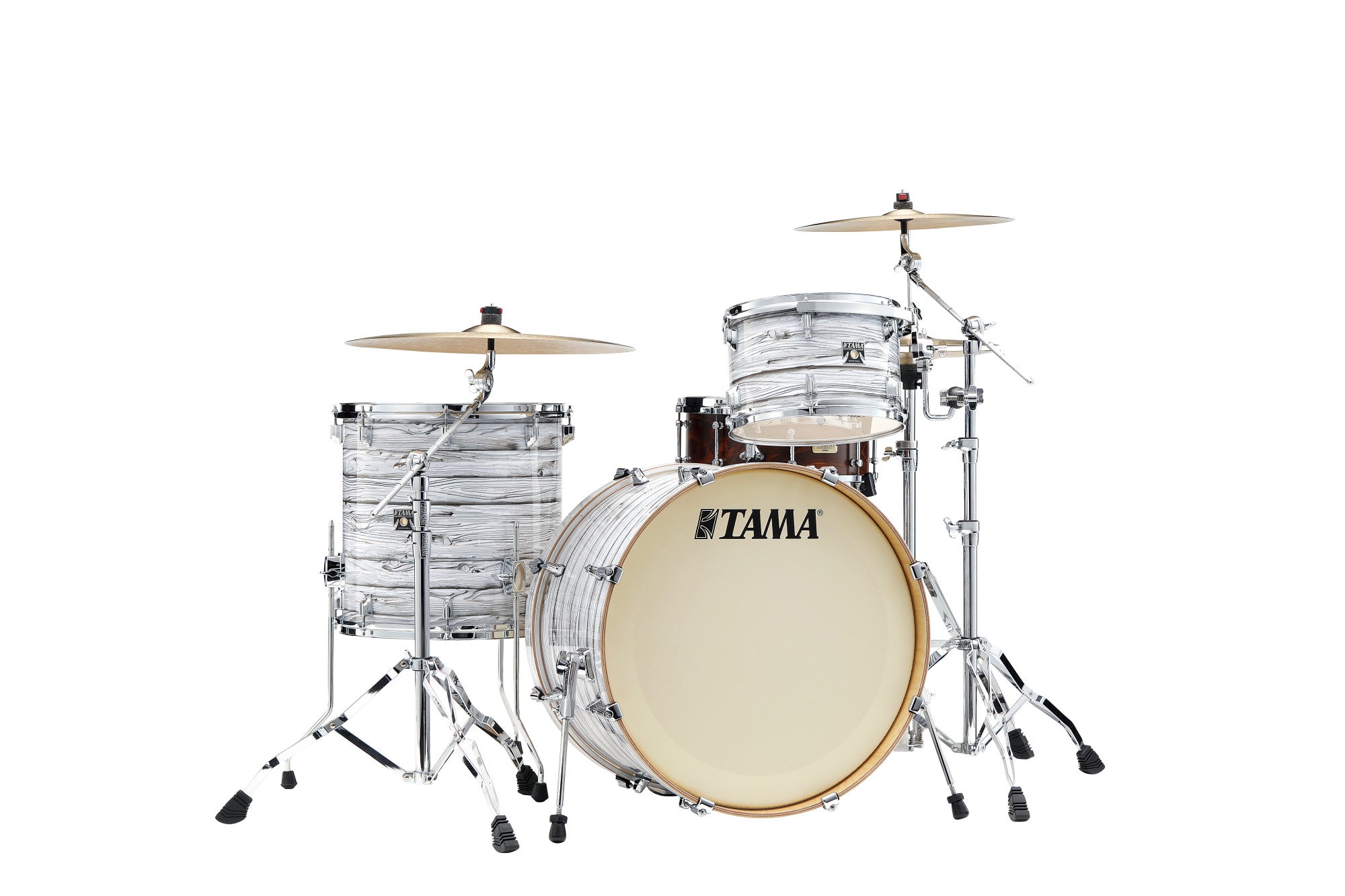 TAMA Superstar Classic Drum Set 3 teilig - Ice Ash Wrap/Chrome HW + SM5W Hardware Kit