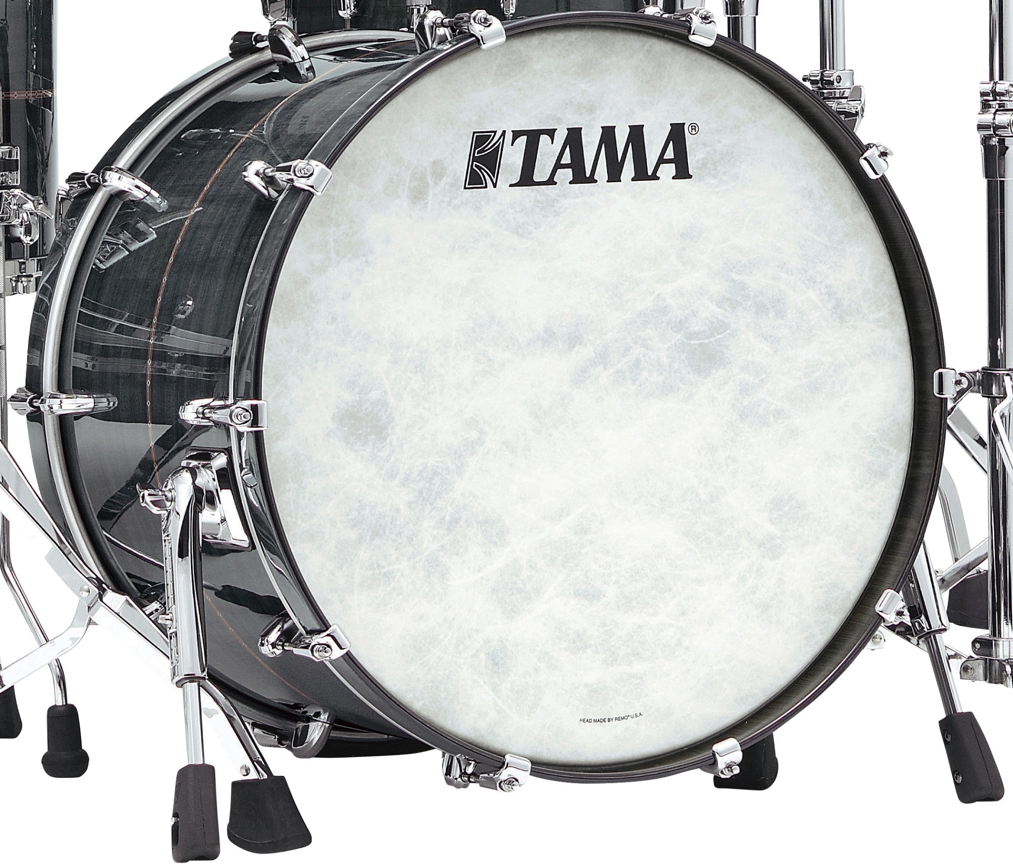TAMA STAR Bubinga Bass Drum 24" x 14" - Pewter Blue Australian Acacia/Chrom HW/Drum Hoop Matched/mit Inlay (outside)