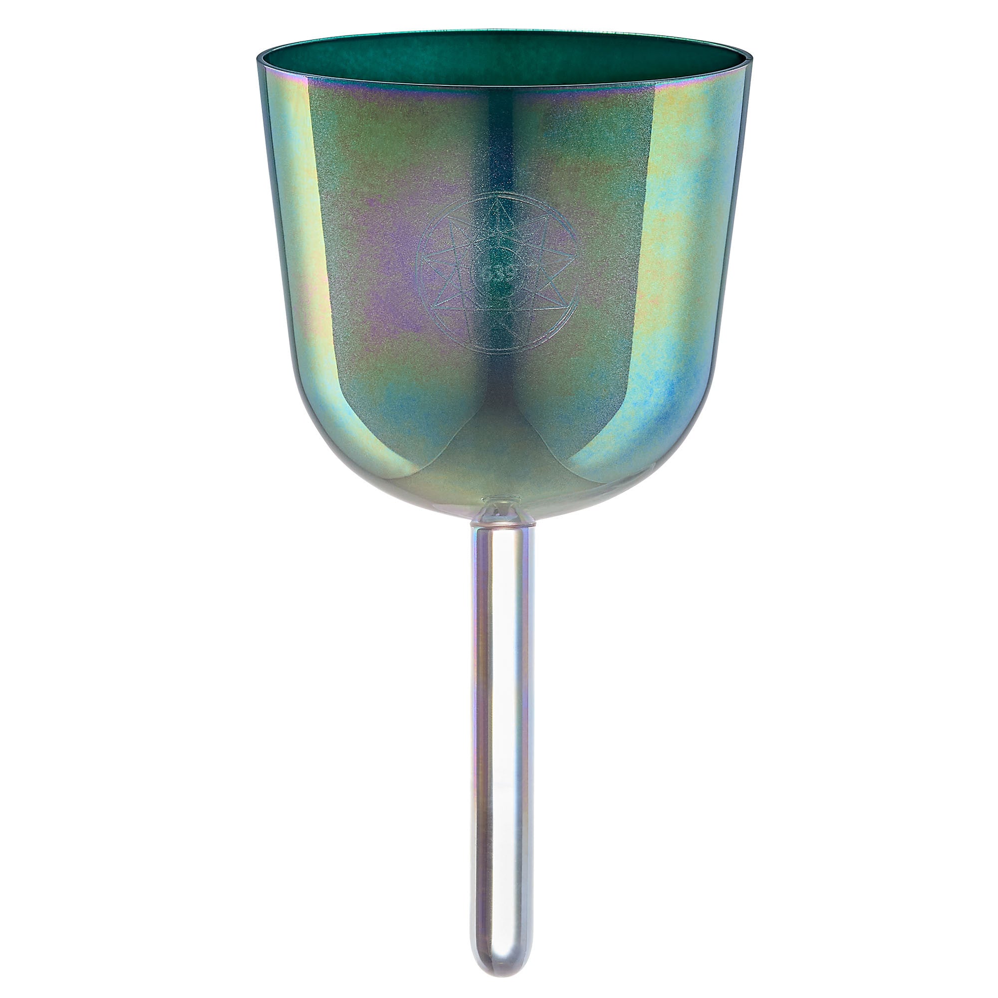 Meinl Sonic Energy 4.25" Essence Solfeggio Crystal Singing Bowl Fa 639 Hz, Indigoblau