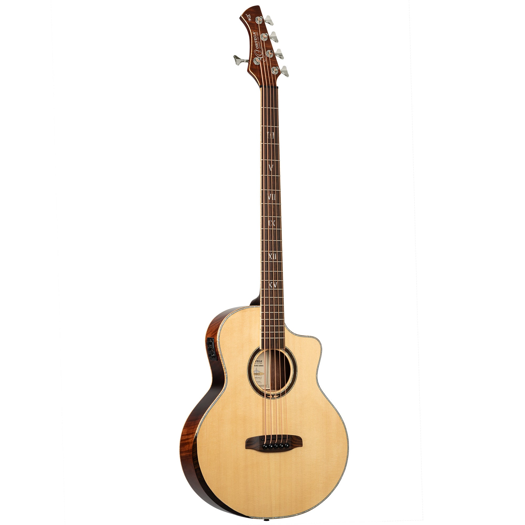 ORTEGA Ken Taylor Signature Series Acoustic Bass 5-String - Natural + Gigbag