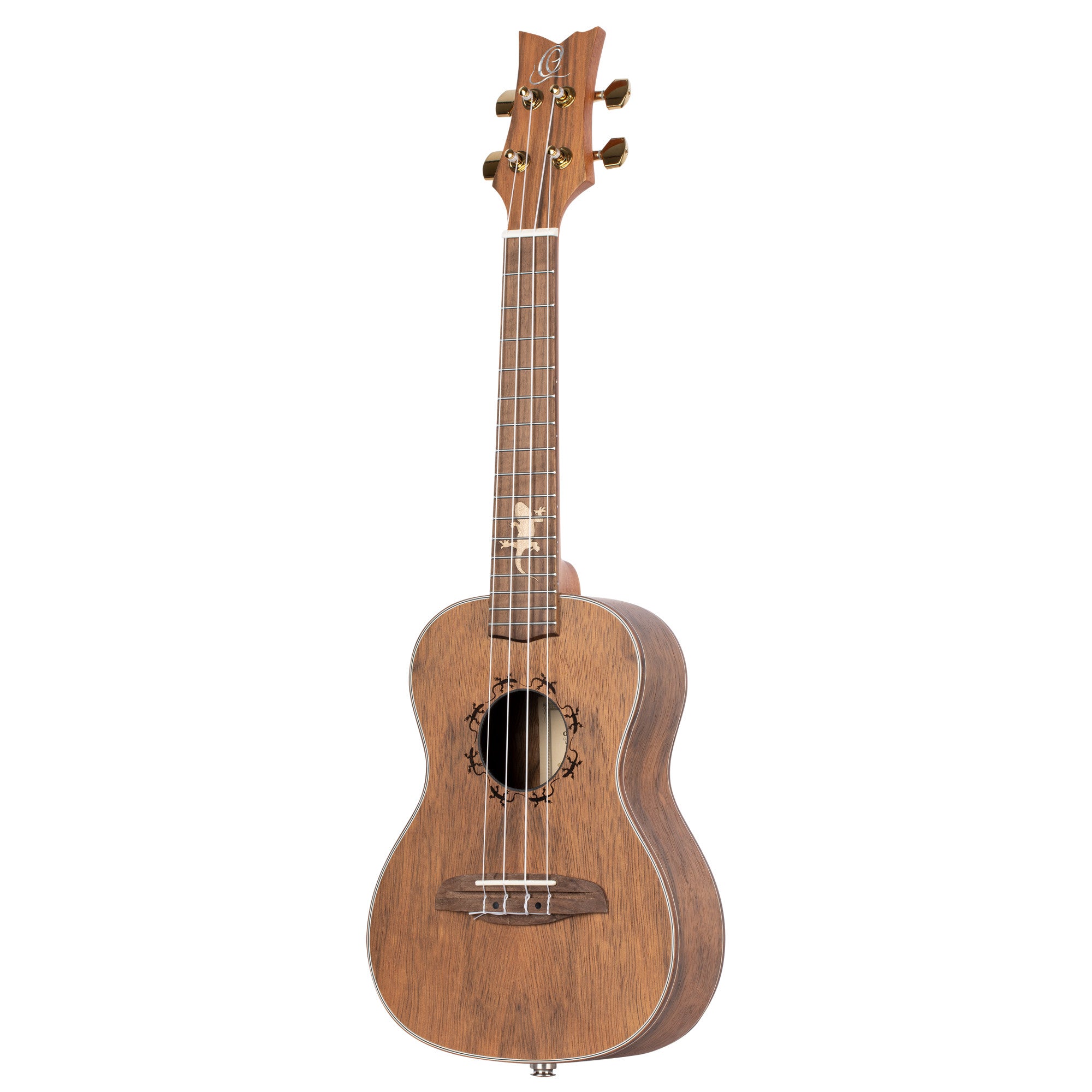 ORTEGA Lizard Serie Konzert Ukulele 4 String Lefty - Paldao Natural + Bag