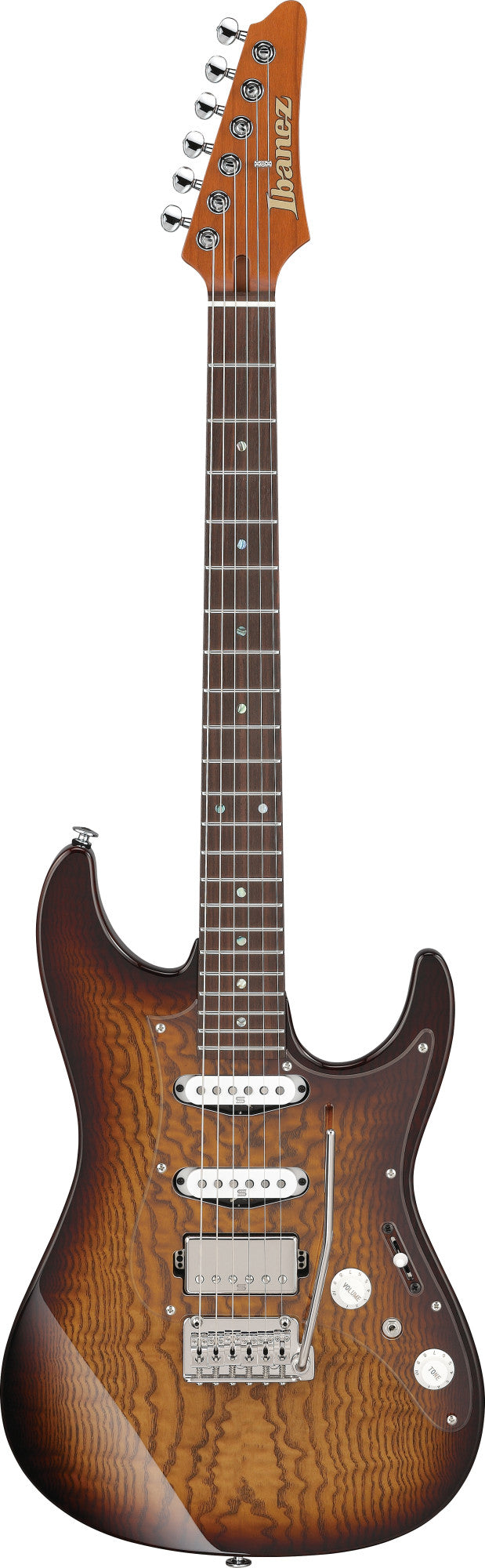 IBANEZ Prestige AZN E-Gitarre 6-String - Tobacco Sunburst + Koffer