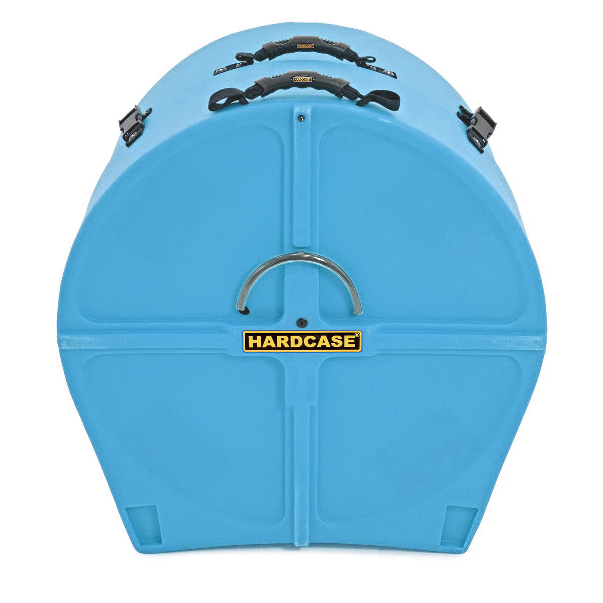 HARDCASE Bass Drum Case mit Rollen 24" (14" - 20") - Light Blue / komplett gepolstert
