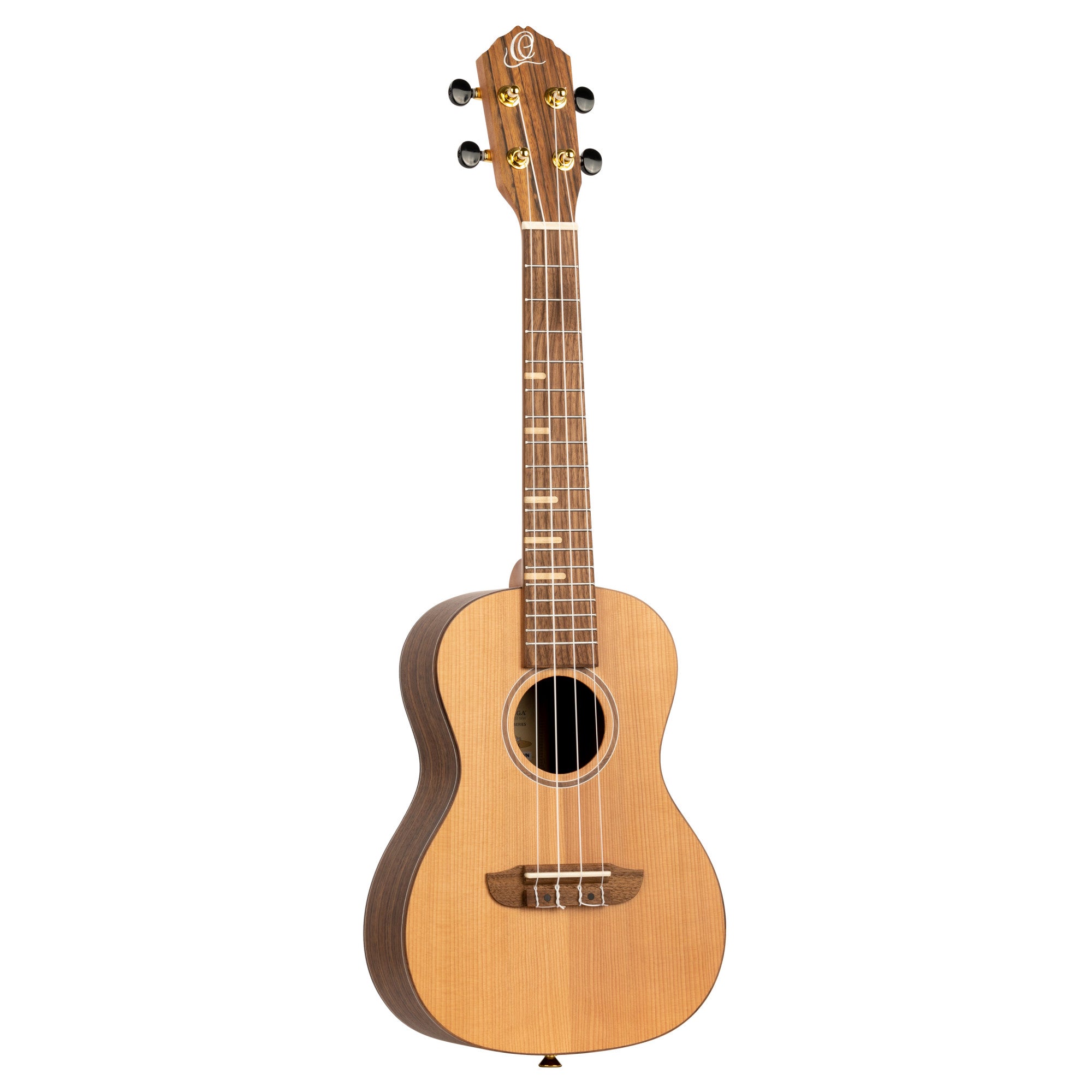 ORTEGA Timber Serie Konzert Ukulele 4 String - Solid Cedar / Walnut Natural + Bag