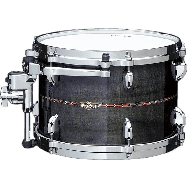 TAMA STAR Bubinga Rack Tom 10" x 7" - Pewter Blue Australian Acacia/Chrom HW/Inlay only Outside