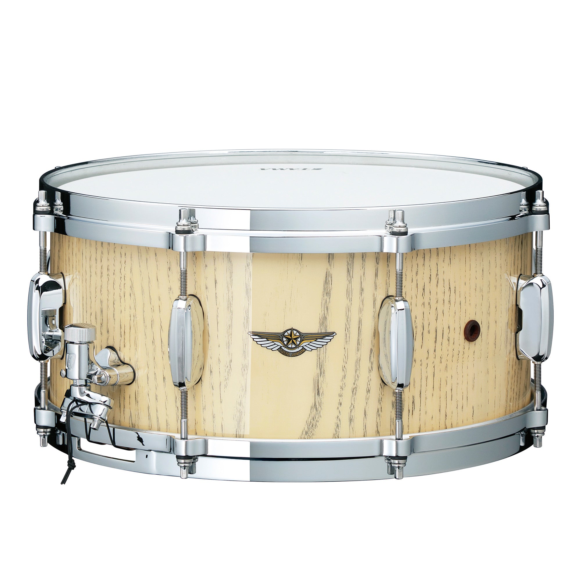 TAMA STAR Walnut Snaredrum 14" x 8" - Antique White Japanese Chestnut/Chrom HW