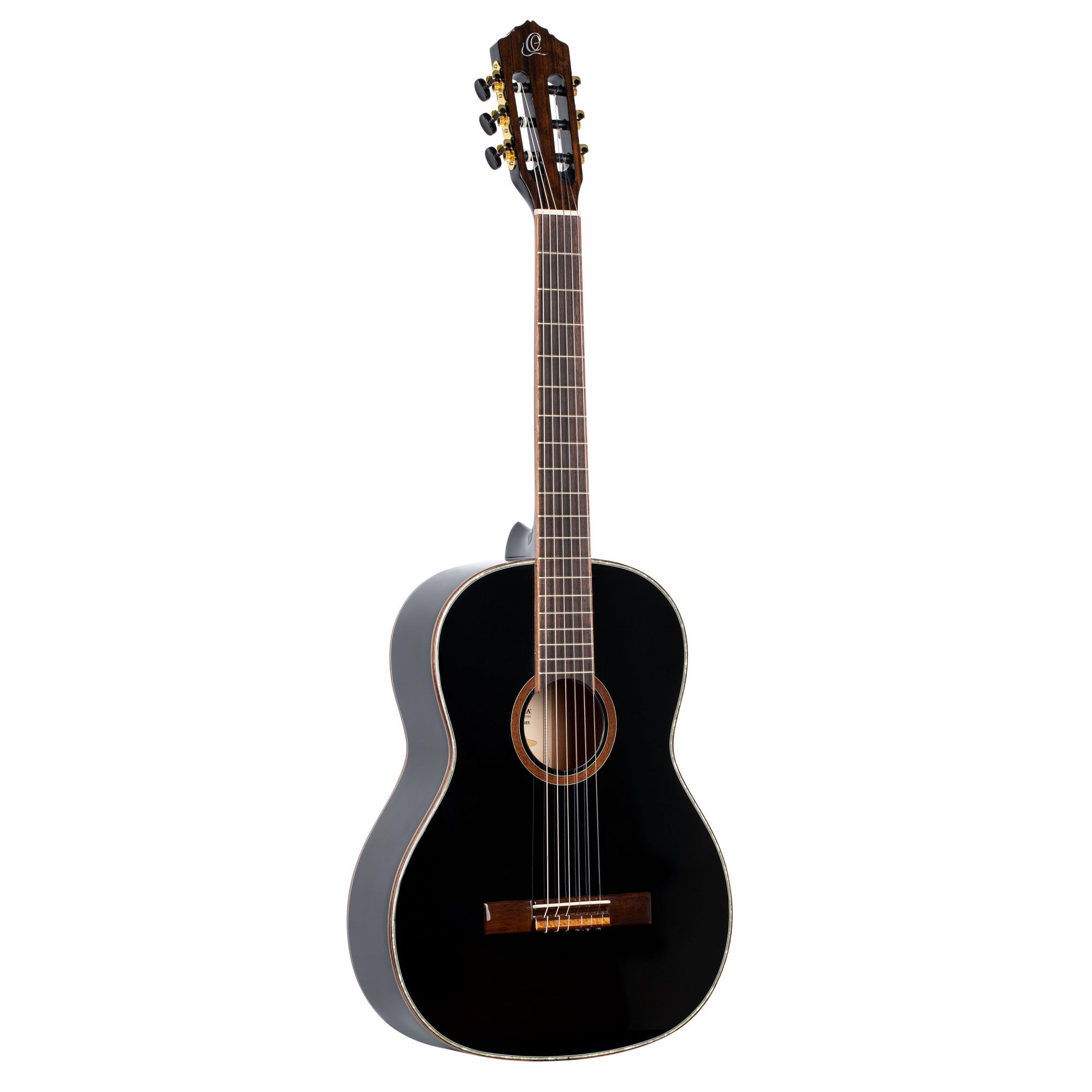 ORTEGA Family Series 4/4 Konzertgitarre Schmaler Hals - black inkl. Tasche