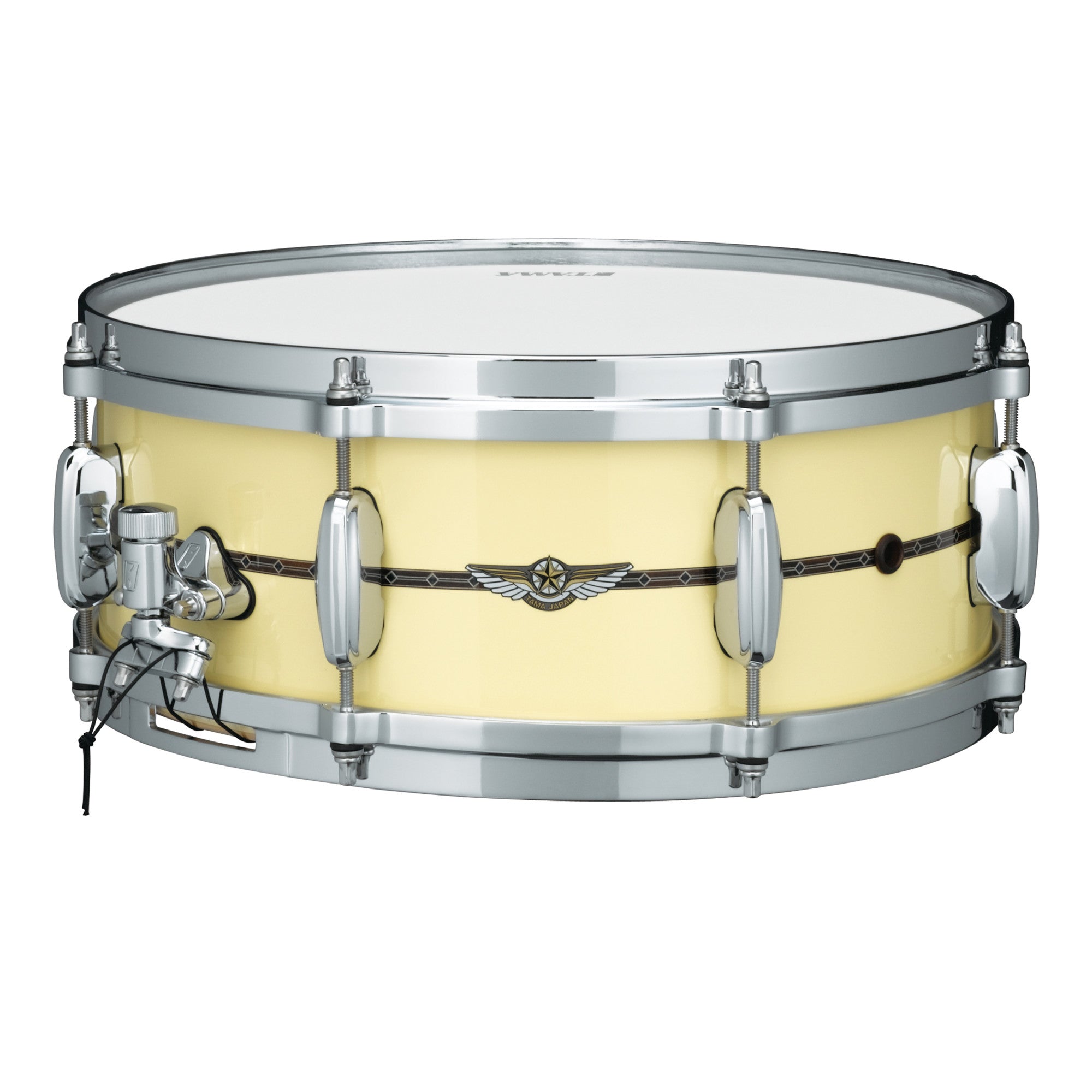 TAMA STAR Maple Snaredrum 14" x 5,5" - Antique White/Chrom HW - Inside & Outside Inlay