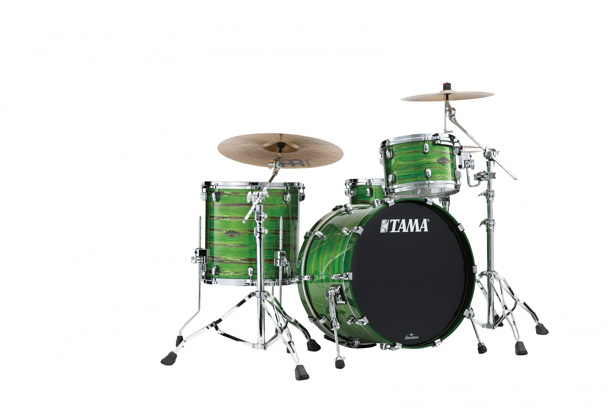 TAMA Starclassic Walnut/Birch Lacquer Shell Kit 3 teilig - Lacquer Shamrock Oyster/Chrom HW