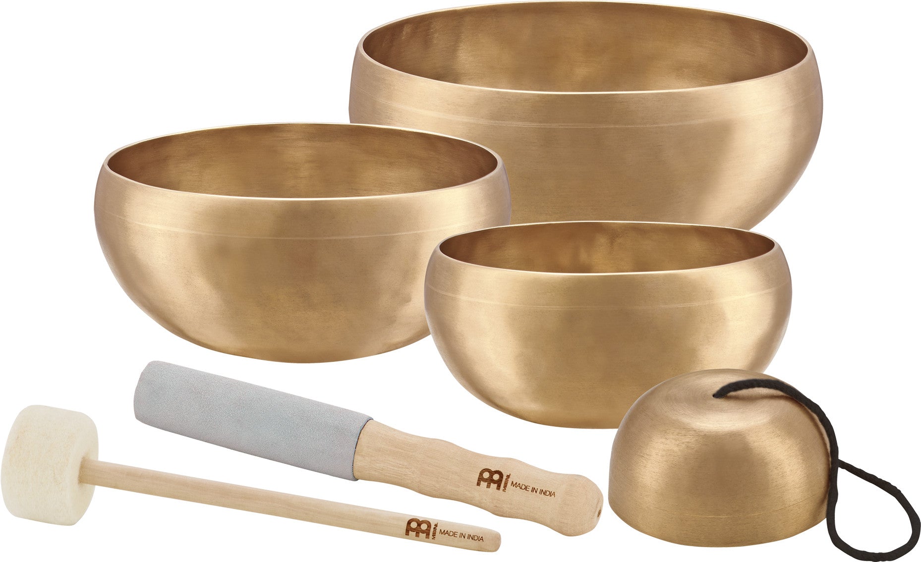 MEINL Sonic Energy Cosmos Series Singing Bowl Set 6 teilig - 250/650/800/1000g + Mallets