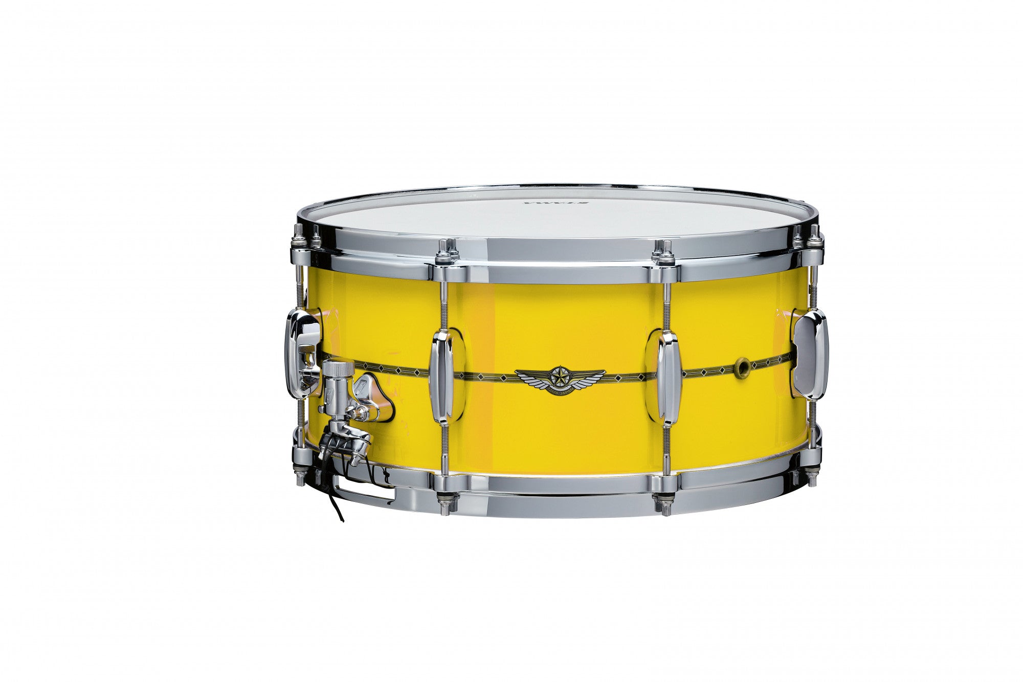 TAMA Star Bubinga Snaredrum 14" x 6,5" - Sunny Yellow Lacquer/Chrom HW - Outside Inlay