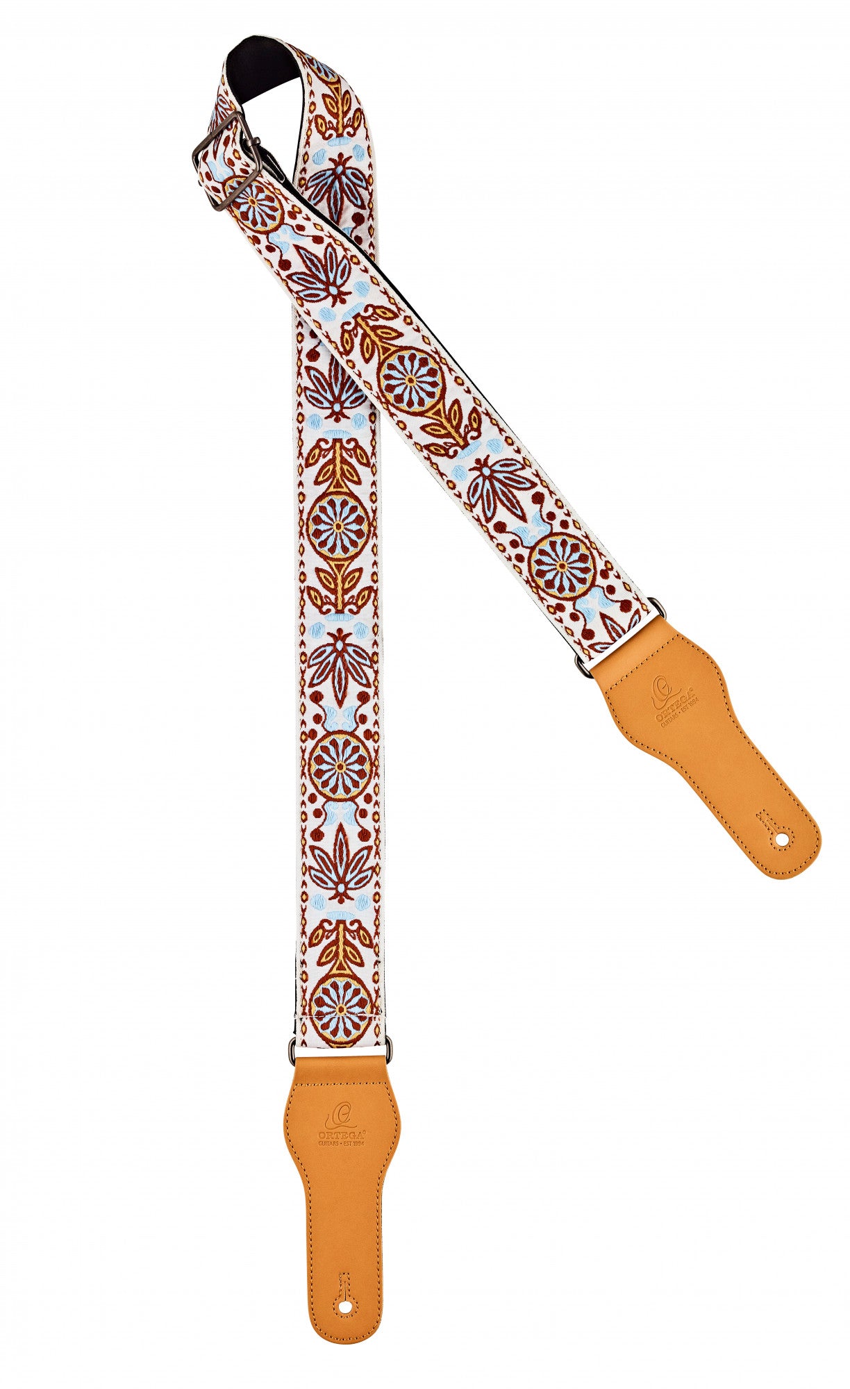 ORTEGA Creative Series Baumwollgitarrengurt - Classic White