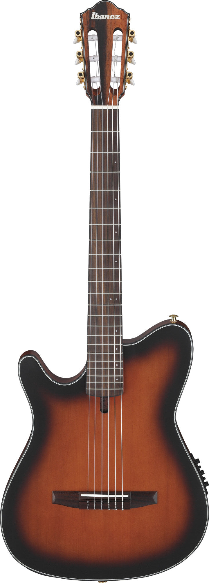 IBANEZ FRH Nylon-Saiten-Gitarre 6-String Lefty - Brown Sunburst Flat