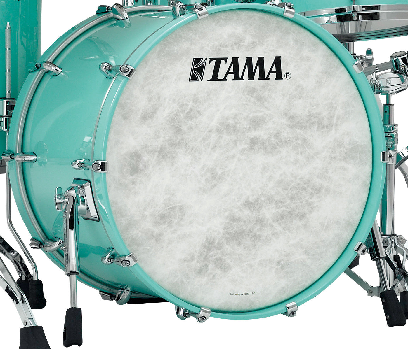 TAMA STAR Walnut Bass Drum 22" x 18" - Grand Aqua Blue/Chrom HW