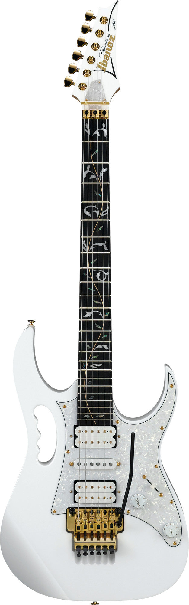 IBANEZ Steve Vai Signature E-Gitarre 6 String - White + Gigbag