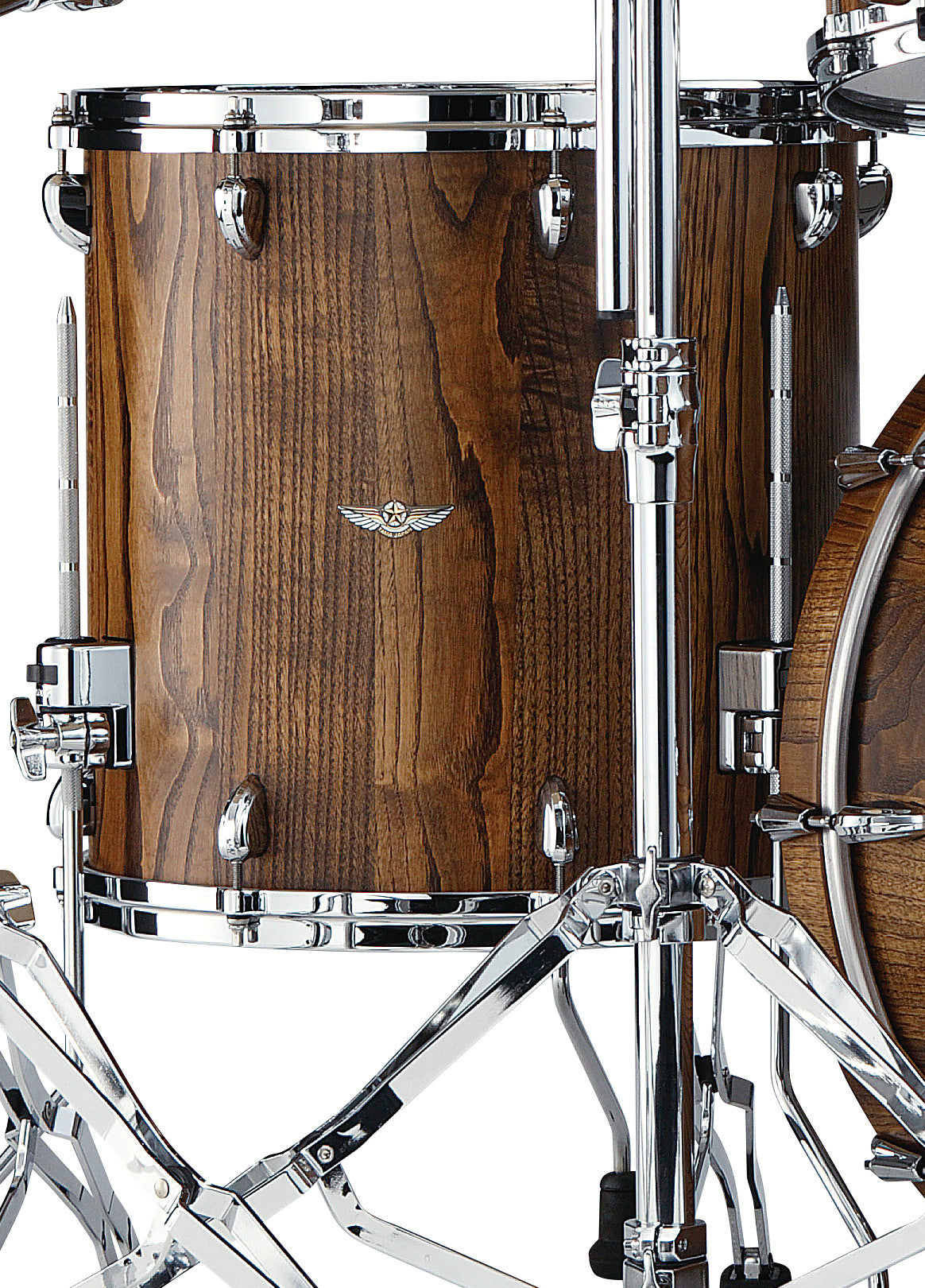 TAMA STAR Walnut Floor Tom 14" x 14" - Roasted Chestnut/Chrom HW