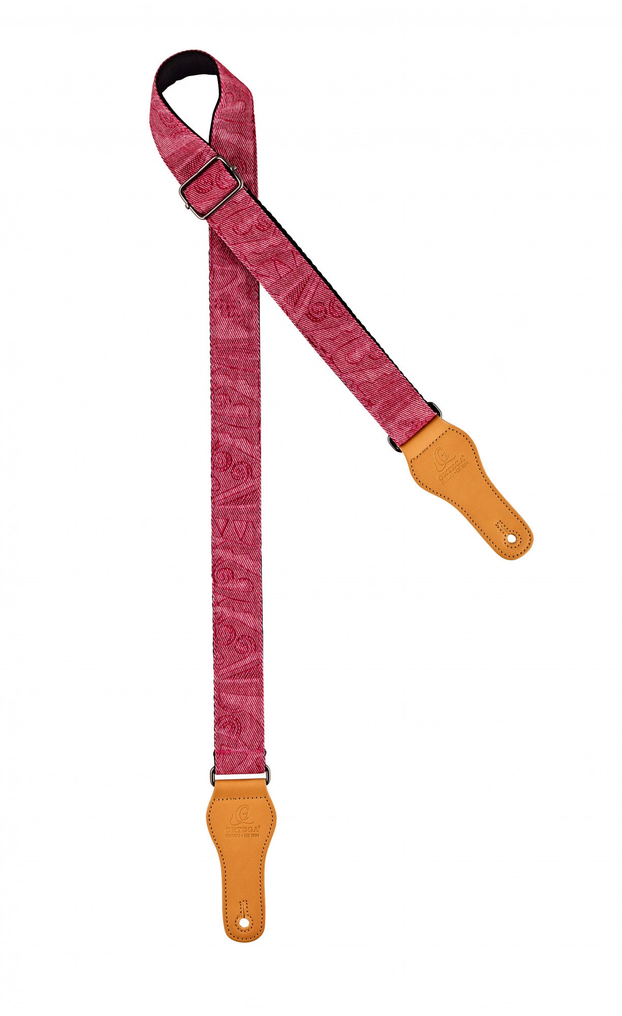 ORTEGA Spring Series Baumwollukulelengurt - Pink Jean