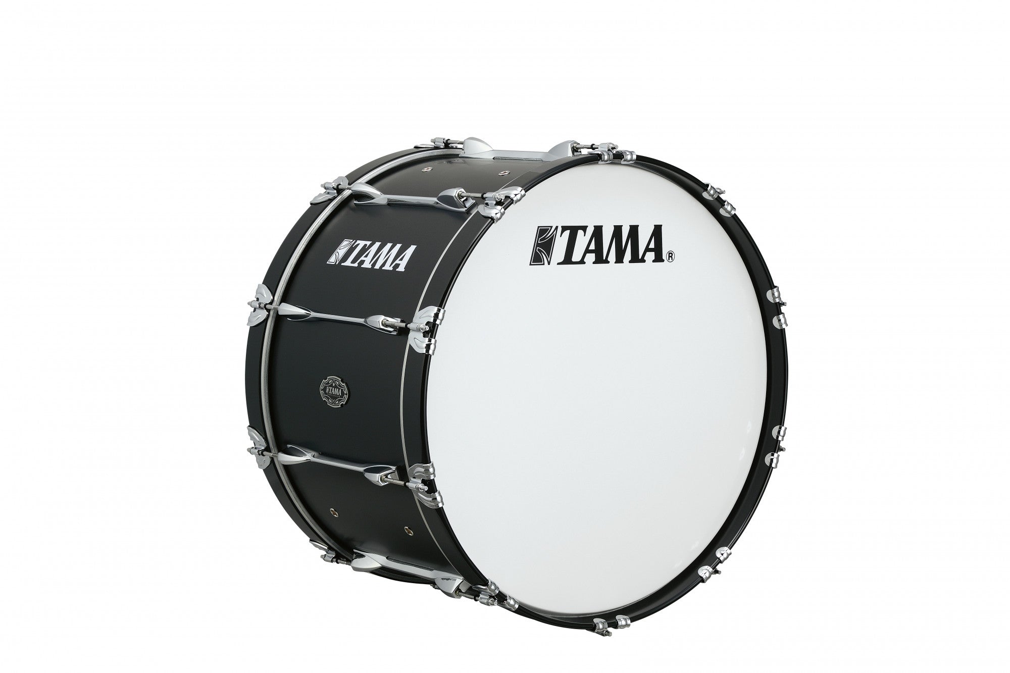 TAMA Fieldstar Premium Marching Bass Drum 26" x 14" - Satin Black/Chrom HW