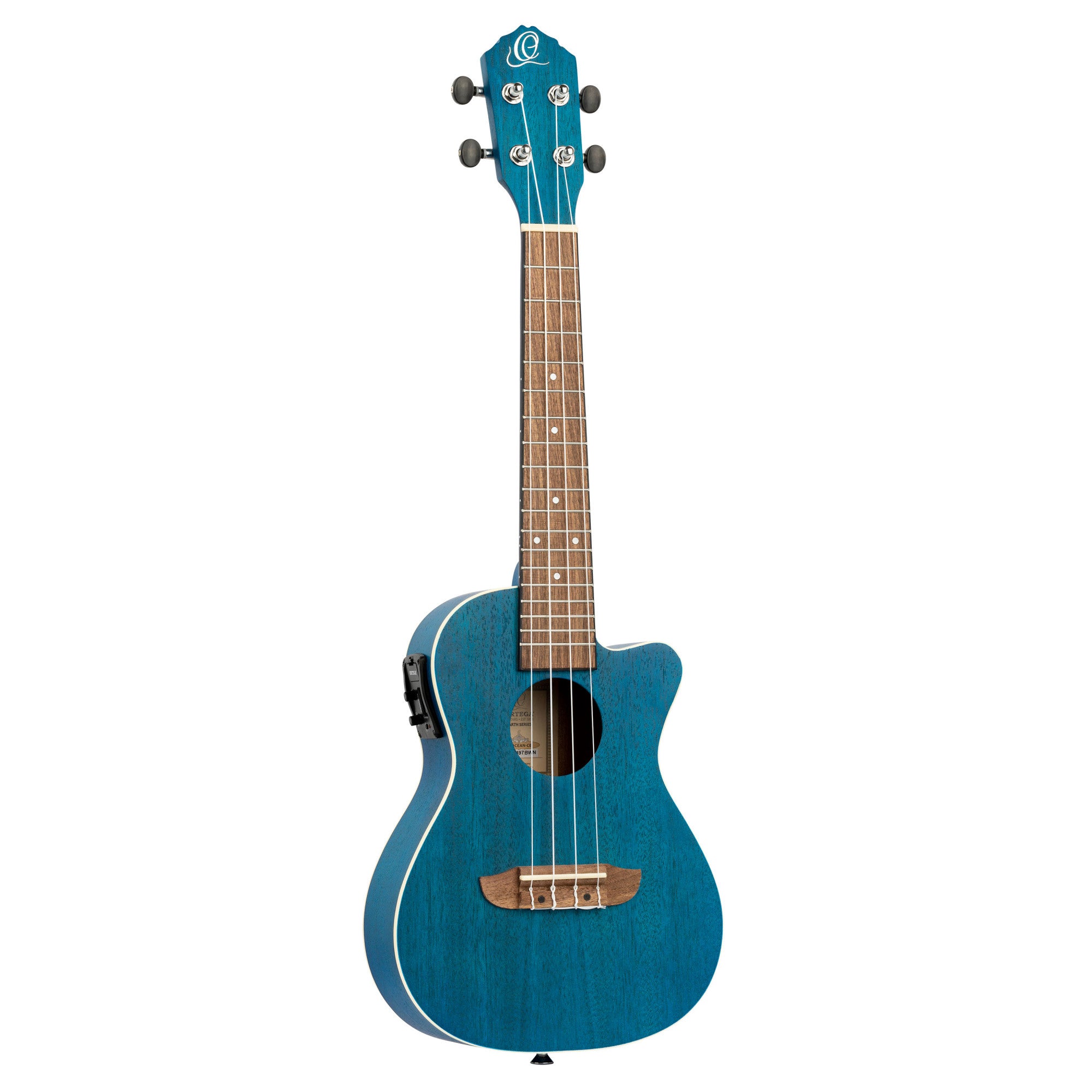 ORTEGA Earth Serie Konzert Preamp Ukulele 4 String - Ocean Blue