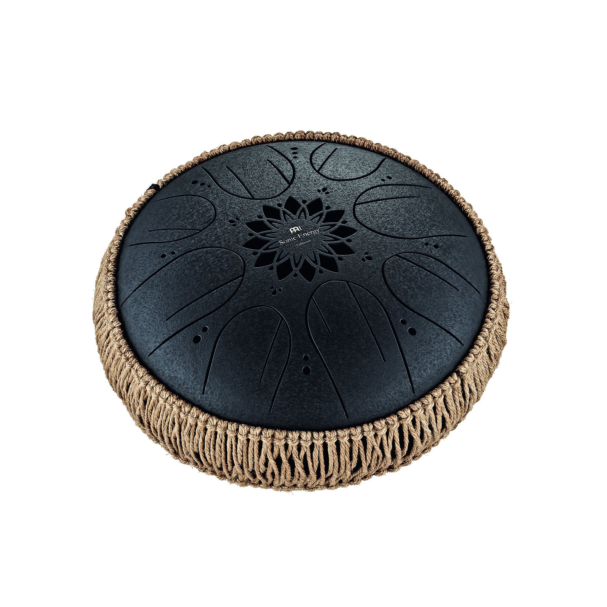 Meinl Sonic Energy Medium Octave Steel Tongue Drum 10“ - H Moll/8 Töne/432 Hz - Schwarz