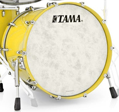 TAMA STAR Walnut Bass Drum 20" x 16" - Sunny Yellow Lacquer/Chrom HW