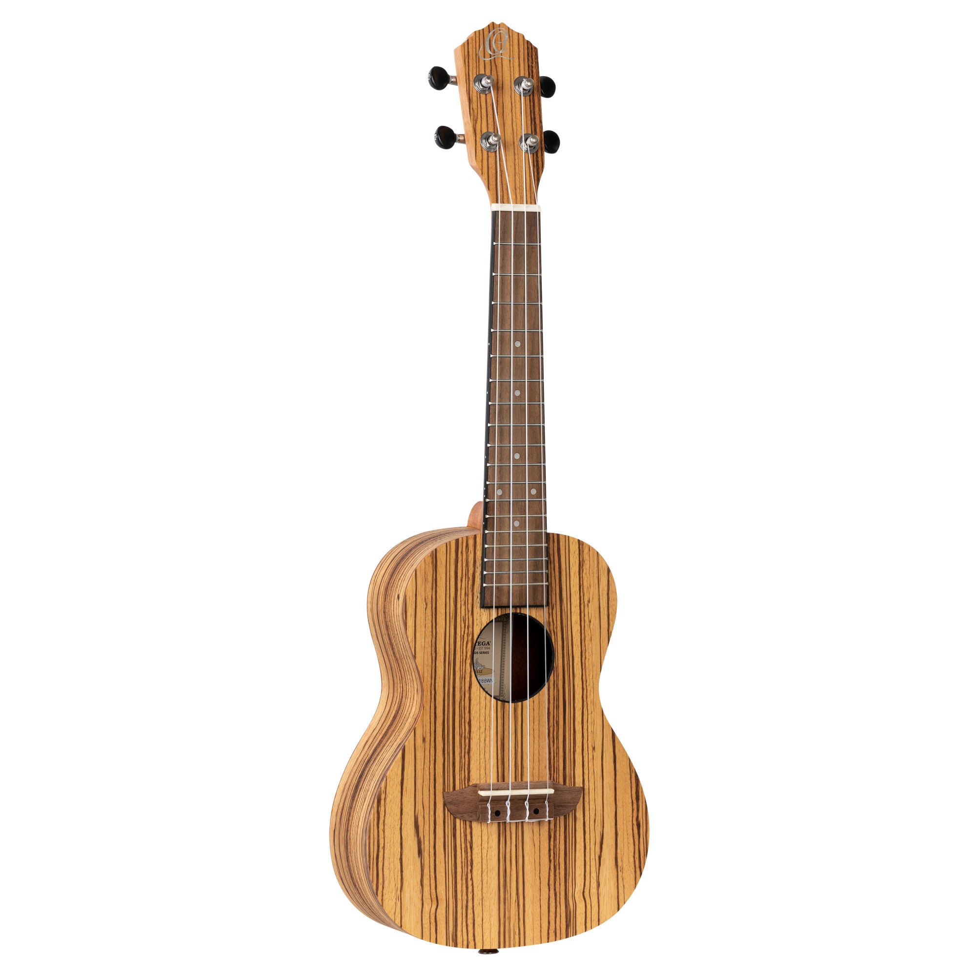 ORTEGA Timber Serie Konzert Ukulele 4 String - Zebrawood Natural + Bag