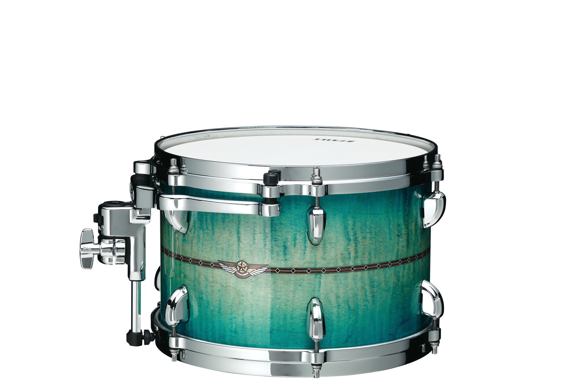 TAMA STAR Maple Rack Tom 10" x 8" - Emerald Sea Curly Maple Burst/Chrom HW/mit Inlay (outside)