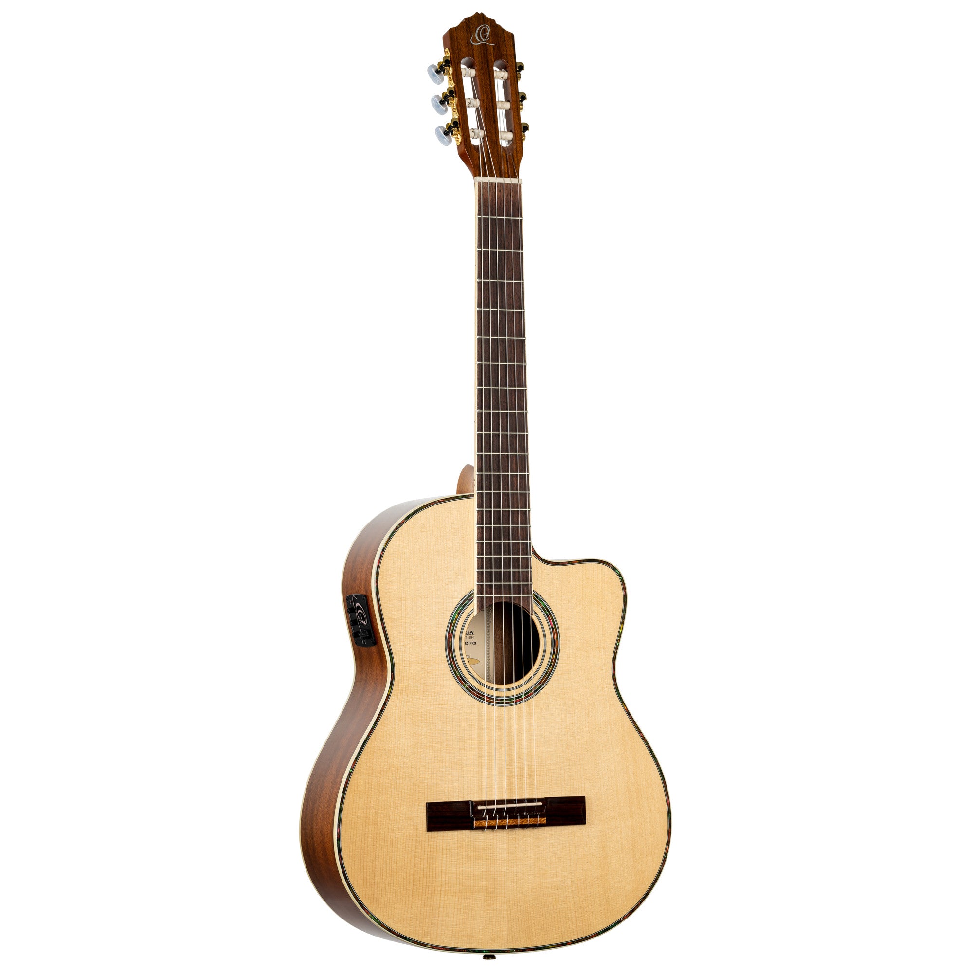 ORTEGA Family Series Pro 4/4 Konzertgitarre 6 String - Massive Fichte / Mahagoni Natur + Bag