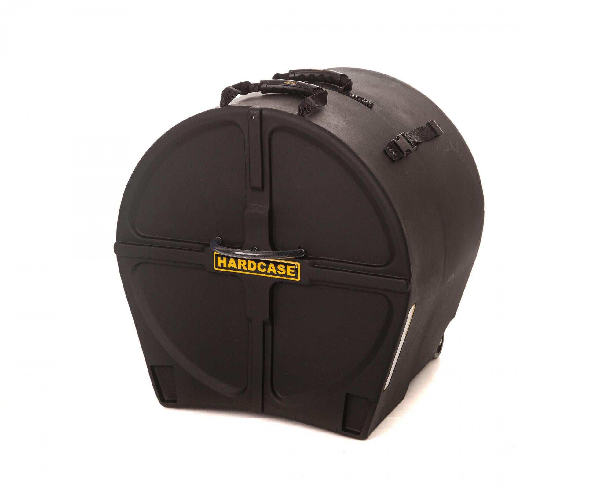 HARDCASE Bass Drum Case mit Rollen 16" (14" - 20") Black / Schaumstoffpads