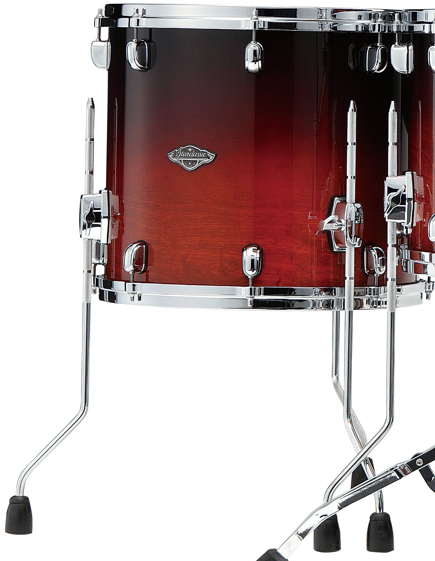 TAMA Starclassic Performer Floor Tom 14" x 14" - Dark Cherry Fade/Chrom HW