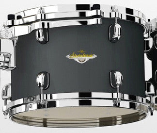 TAMA Starclassic Maple Lacquer Rack Tom 12" x 9" - Flat Black/Chrom HW