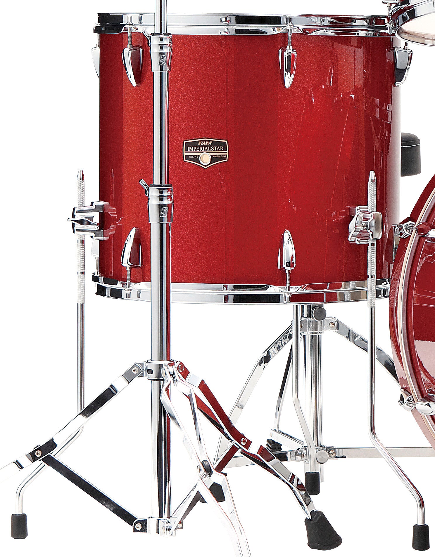 TAMA Imperialstar Floor Tom 14" x 12" - Burnt Red Mist/Chrom HW