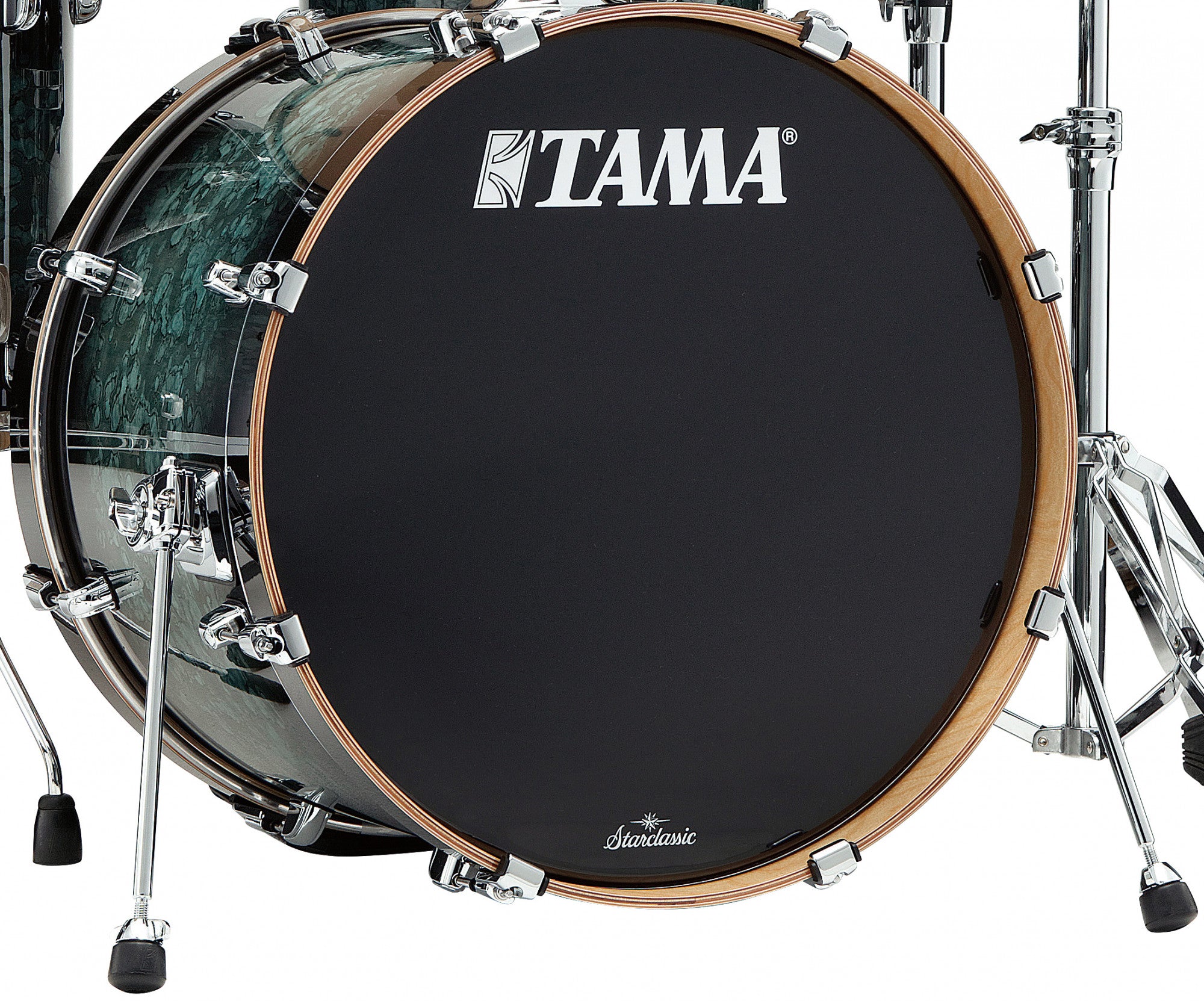 TAMA Starclassic Performer Bass Drum 18" x 14" - Molten Steel Blue Burst/Chrom HW/ohne Tom Halter