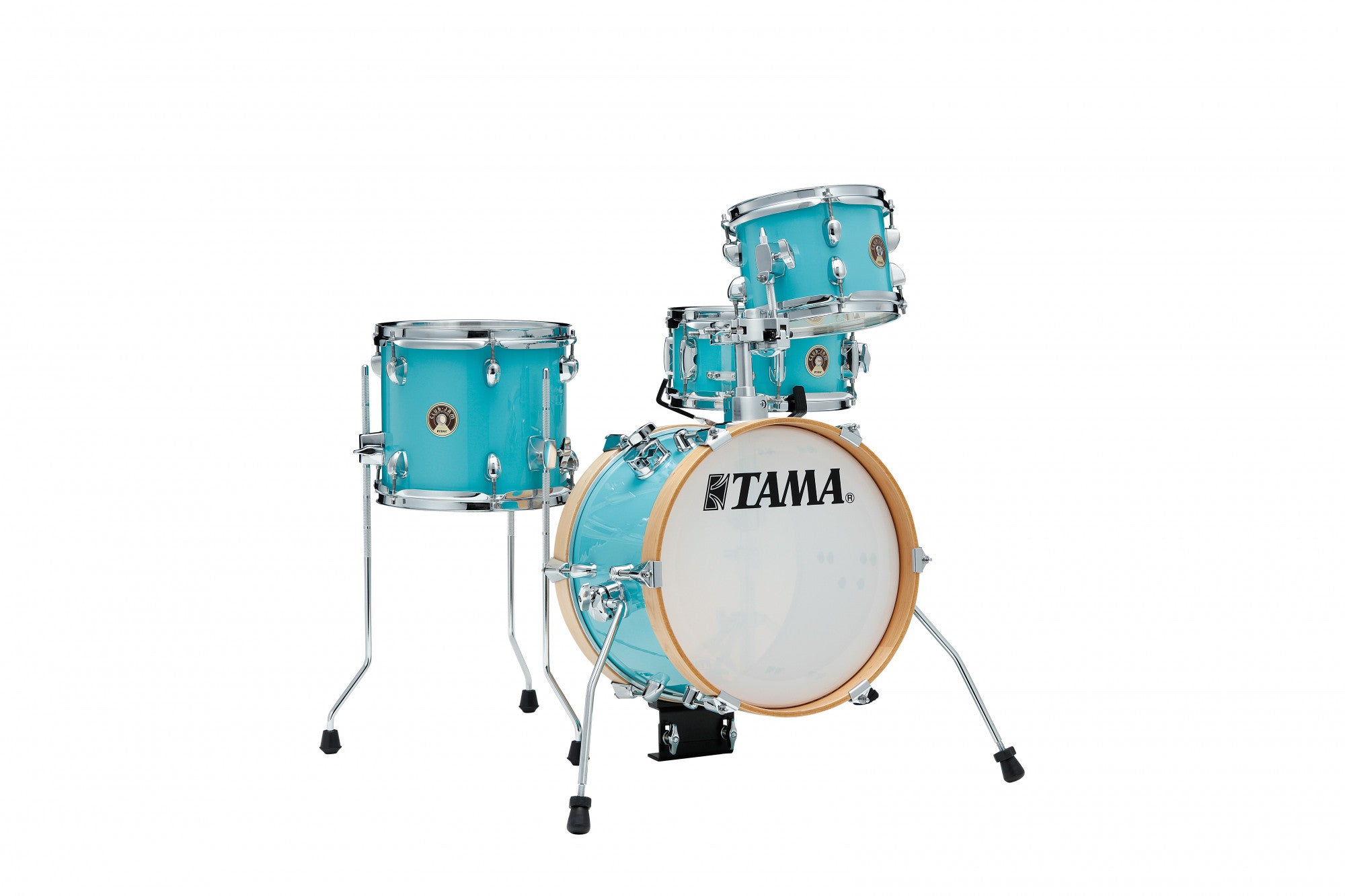TAMA Club-Jam Flyer Shell Kit 4 teilig - Aqua Blue/Chrom HW