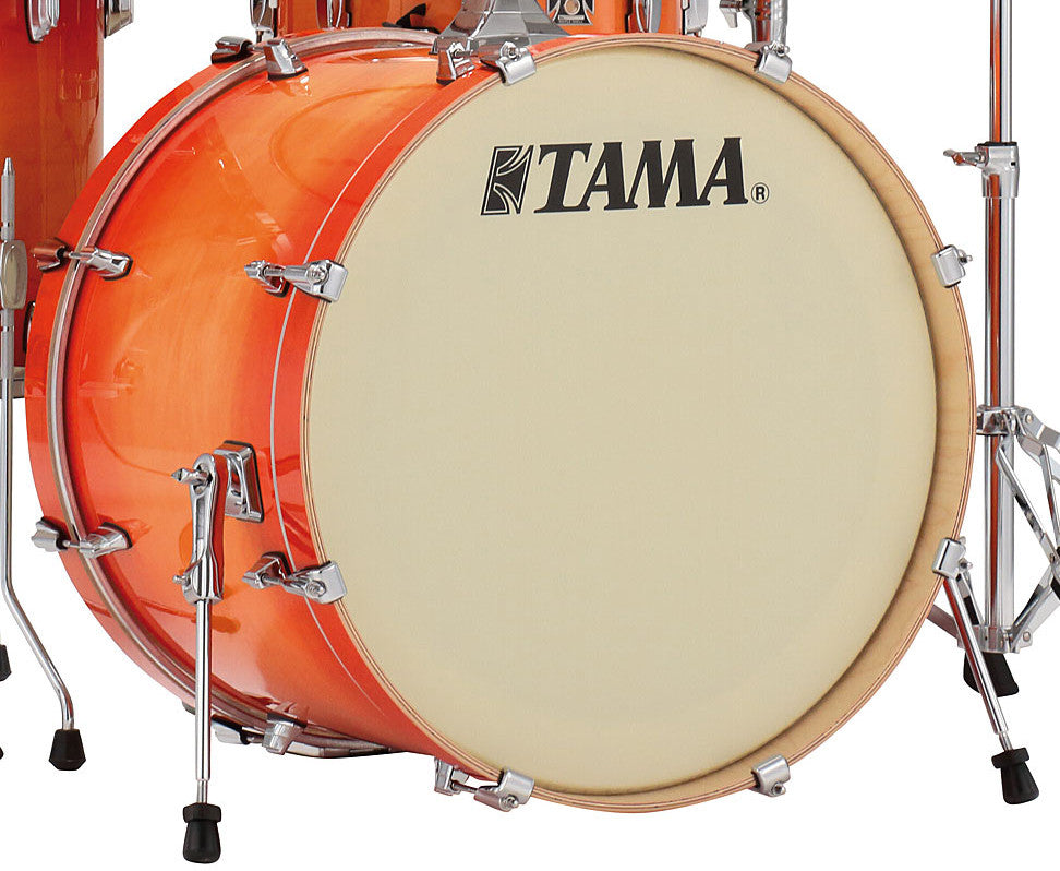 TAMA Superstar Classic Bass Drum 22" x 14" - Tangerine Lacquer Burst/Chrom HW/ohne Tom Halter