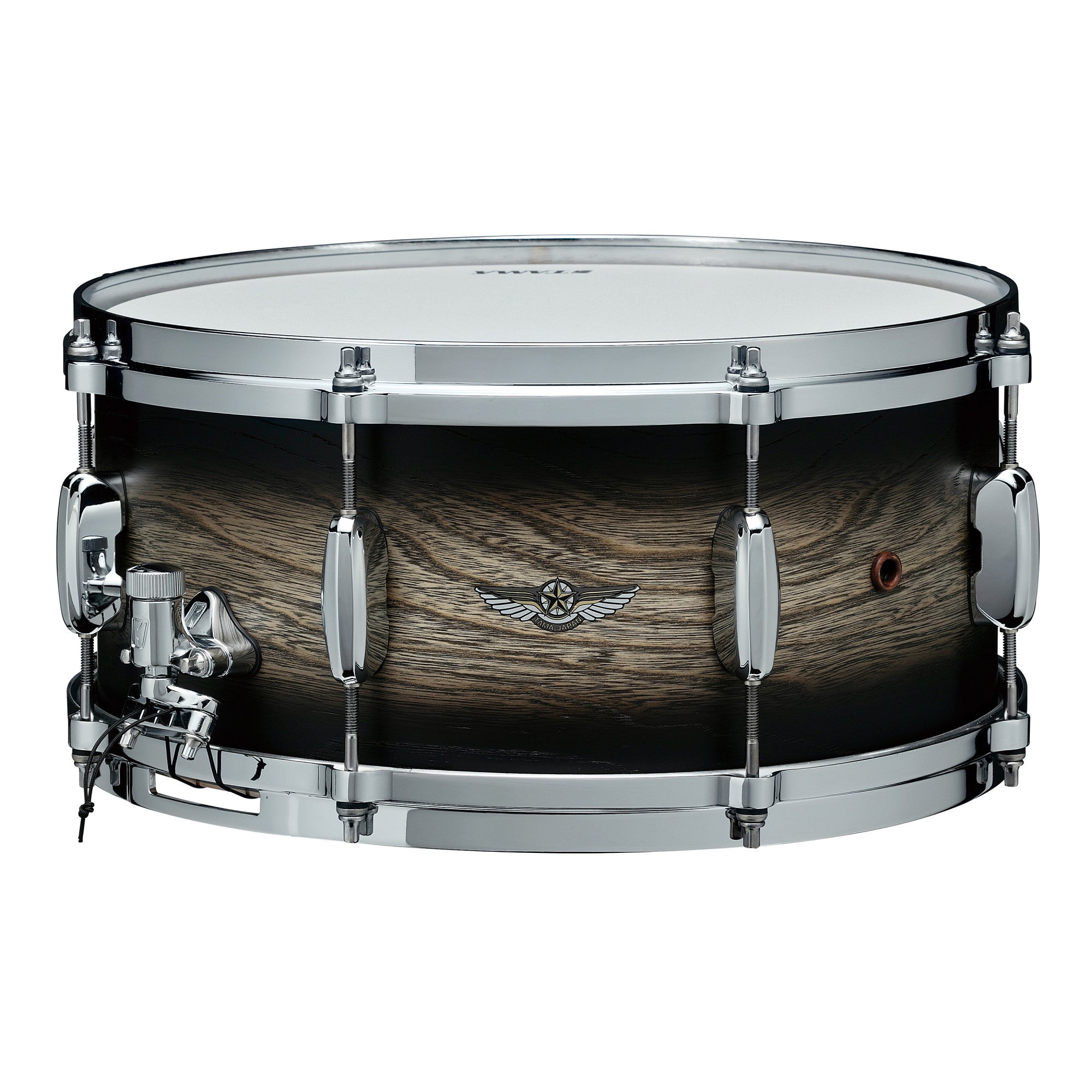 TAMA STAR Walnut Snaredrum 14" x 6,5" - Satin Black Japanese Sen Burst/Chrom HW