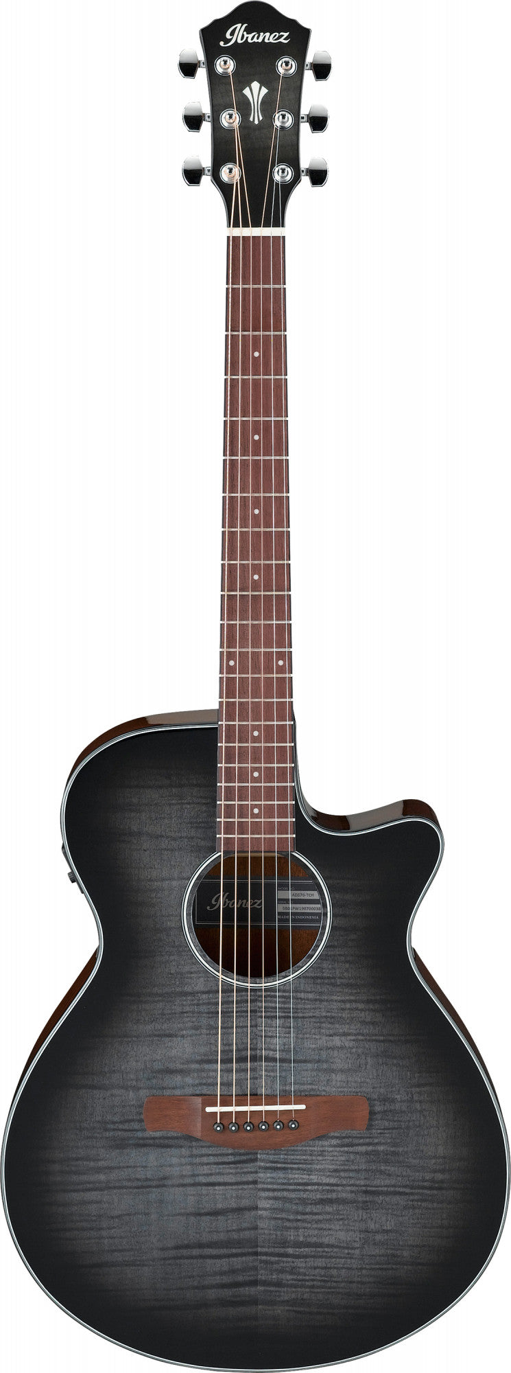 IBANEZ AEG Akustikgitarre 6-String - Transparent Charcoal Burst