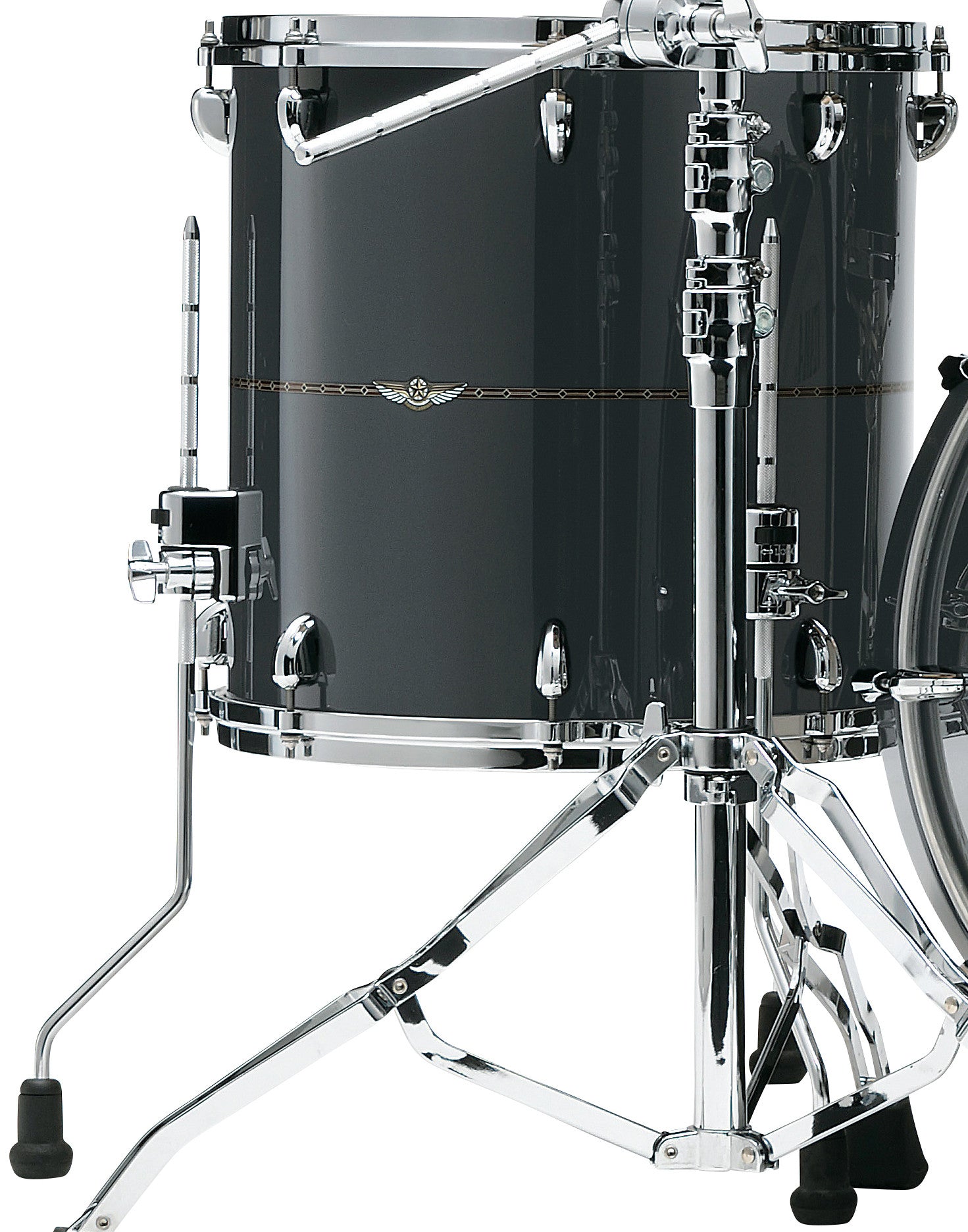 TAMA STAR Walnut Floor Tom 15" x 14" - Smoky Black/Chrom HW