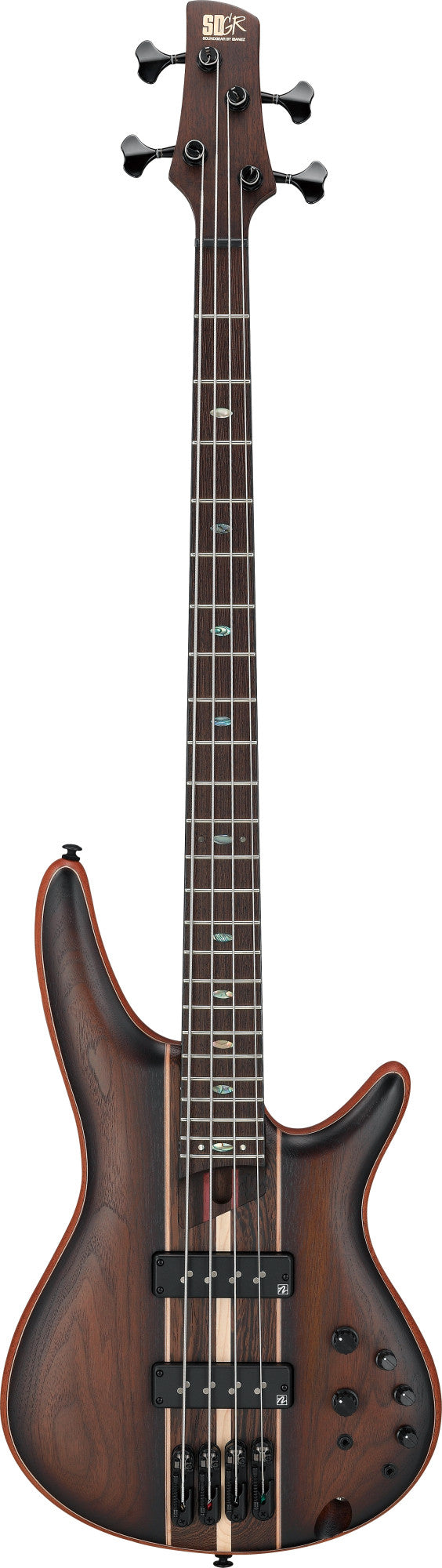 IBANEZ Premium SR E-Bass 4-String - Dual Mocha Burst Flat + Gigbag