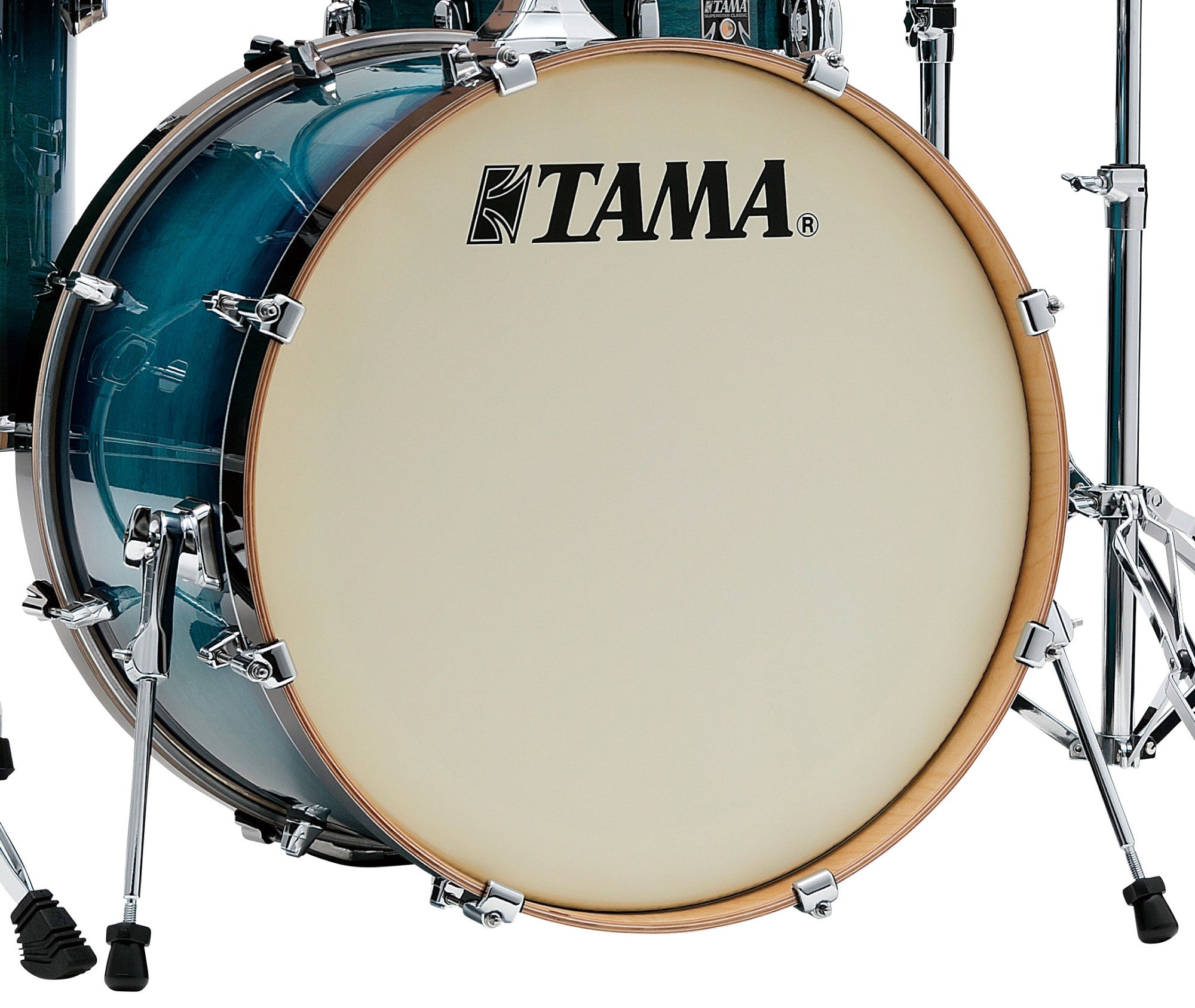 TAMA Superstar Classic Bass Drum 22" x 14" - Blue Lacquer Burst/Chrom HW/ohne Tom Halter