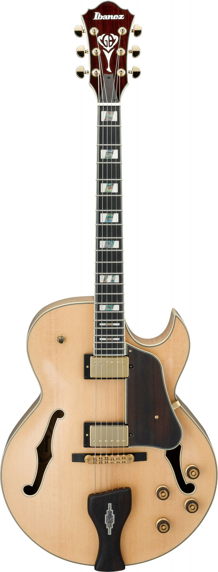 IBANEZ George Benson Signature Hollowbody Gitarre 6-String - Natur + Koffer MF100C